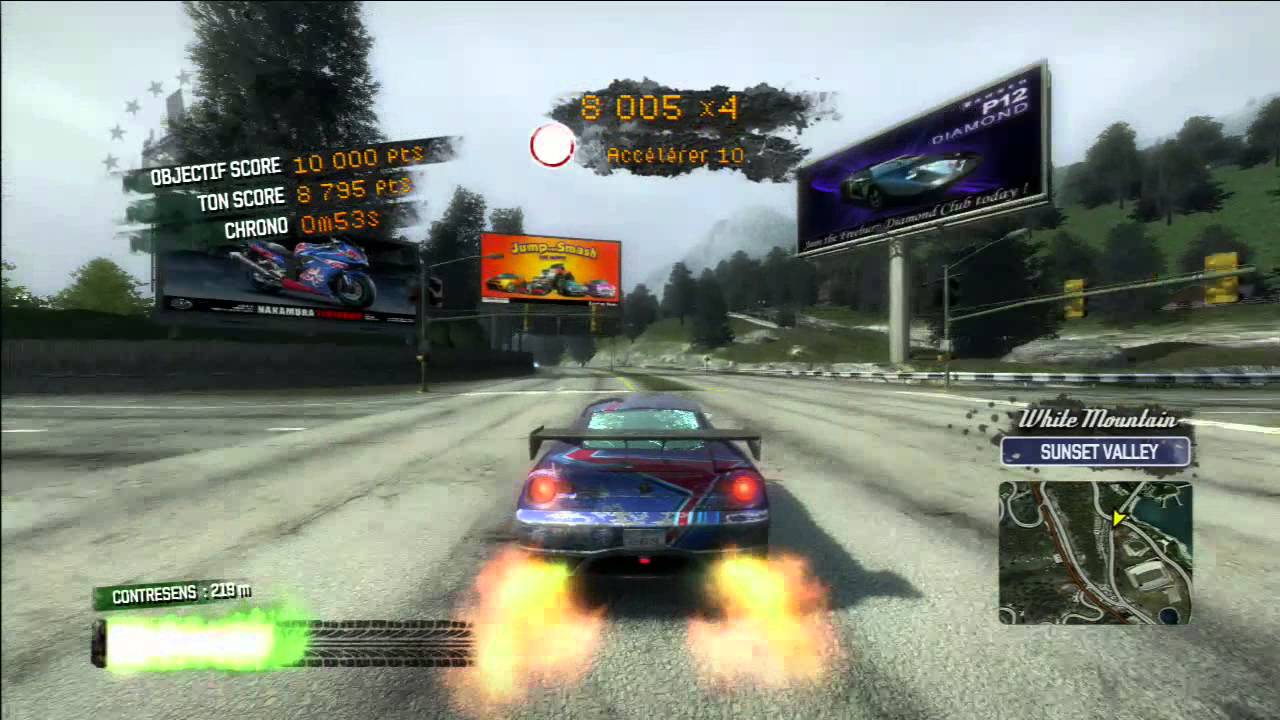 [Burnout Paradise] séquence cascade 02 : 88 025 points