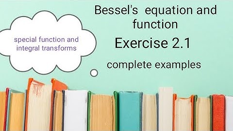 special function Book Ba/Bsc 4th sem ( Bessel