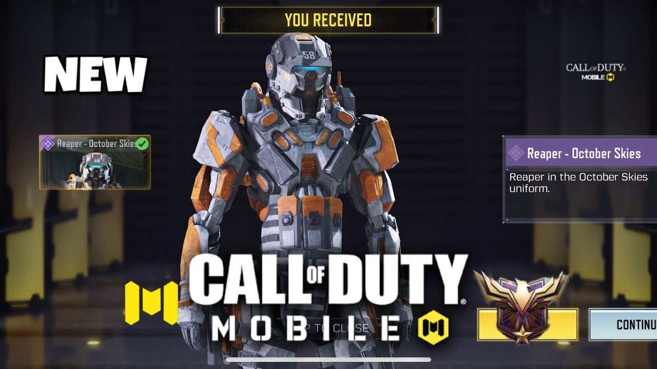 *NEW* FREE REAPER - OCTOBER SKIES SKIN UNLOCKING ON COD MOBILE!!! - Milton37LiveGaming