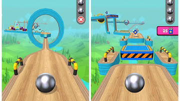 Going Balls New Updeat Low Level 21 - 25 Walkthrough Satisfying Mobilegames