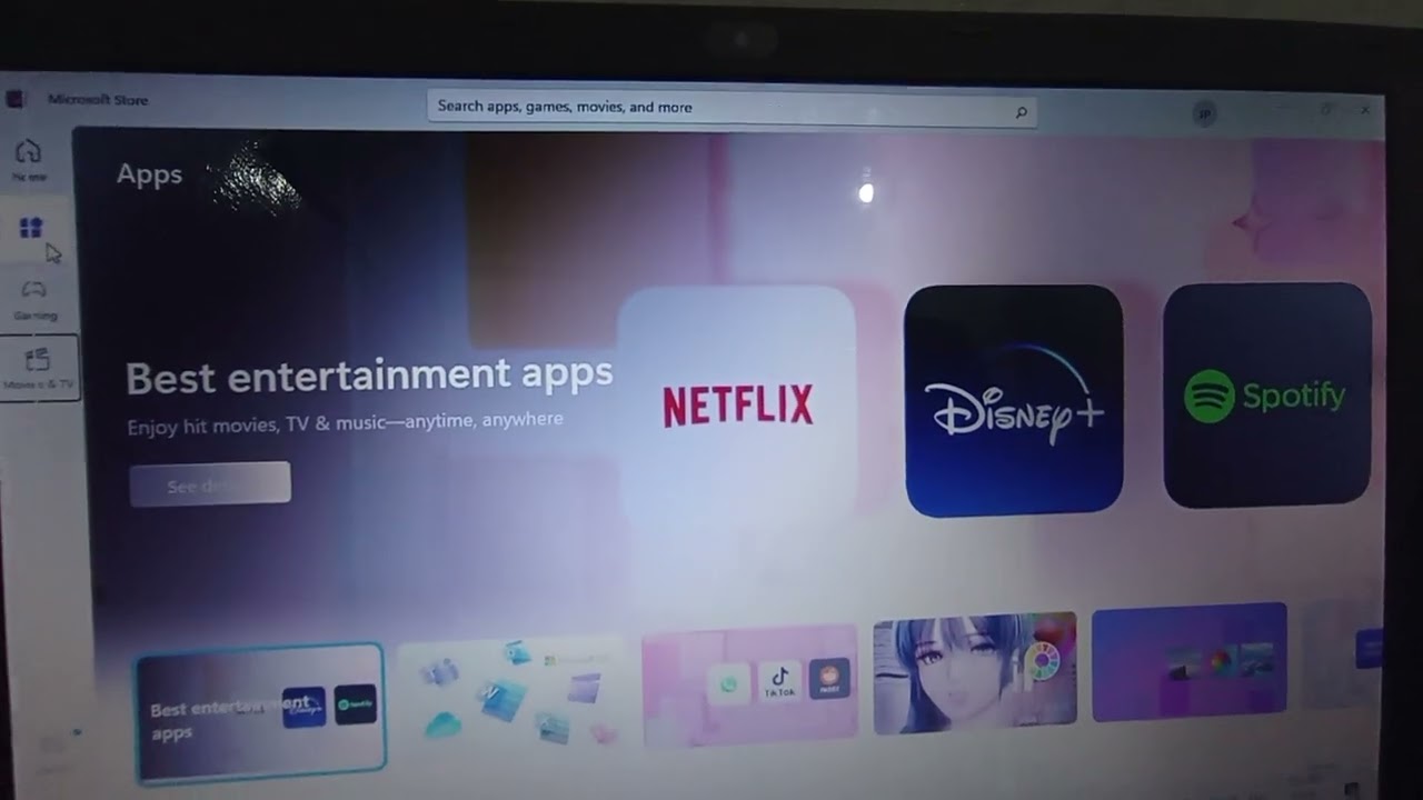 window 11 me tiktok or any apps download 