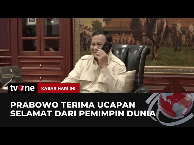 Prabowo Subianto Terima Ucapan Selamat dari MBZ via Telepon | Kabar Hari Ini tvOne class=