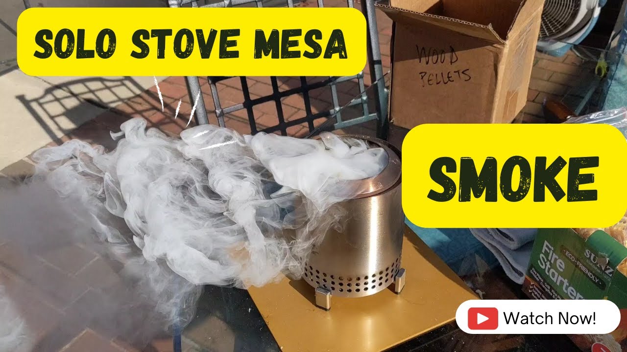 Solo Stove Mesa, Smoking? Burning Pellet Issues! - YouTube