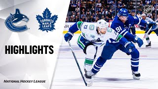Nhl Highlights Canucks Maple Leafs 22920