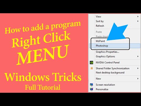 How to Add Any Application to the Windows Desktop Right-Click Menu | Windows 10 Tips And Tricks