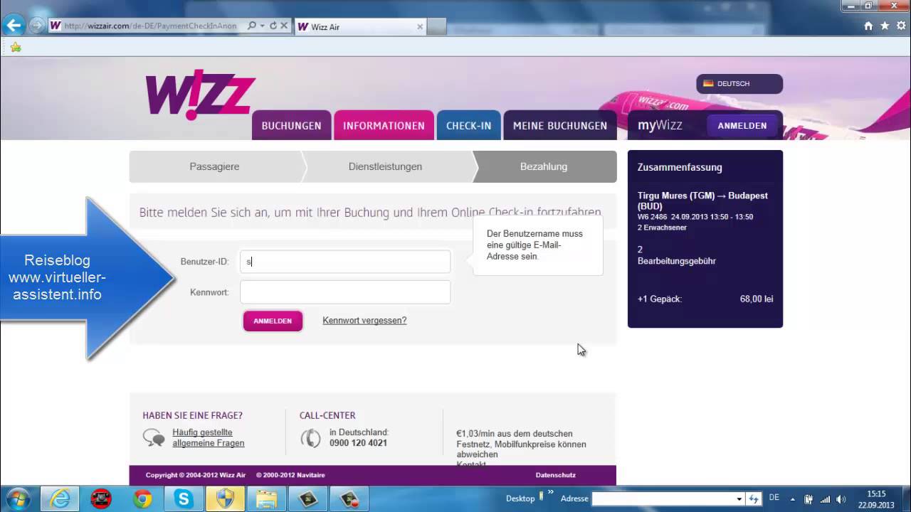wizzair check in
