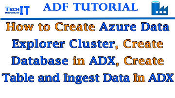 How to Create Azure Data Explorer Cluster Create Database in ADX Create Table and Ingest Data In ADX