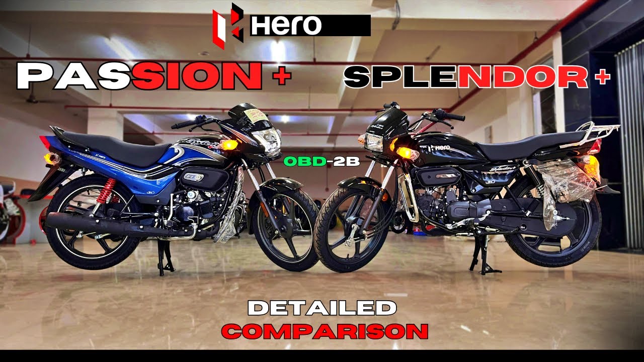 Hero Passion+ 2025 Vs Hero Splendor+ OBD2B | Best Mileage Bike? Full