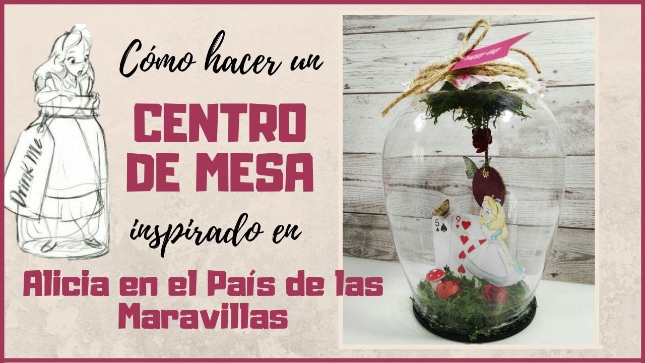 ☕🐰 Cómo hacer un CENTRO DE MESA inspirado en ALICIA en el País de las Maravillas🐰☕ #homedecor
