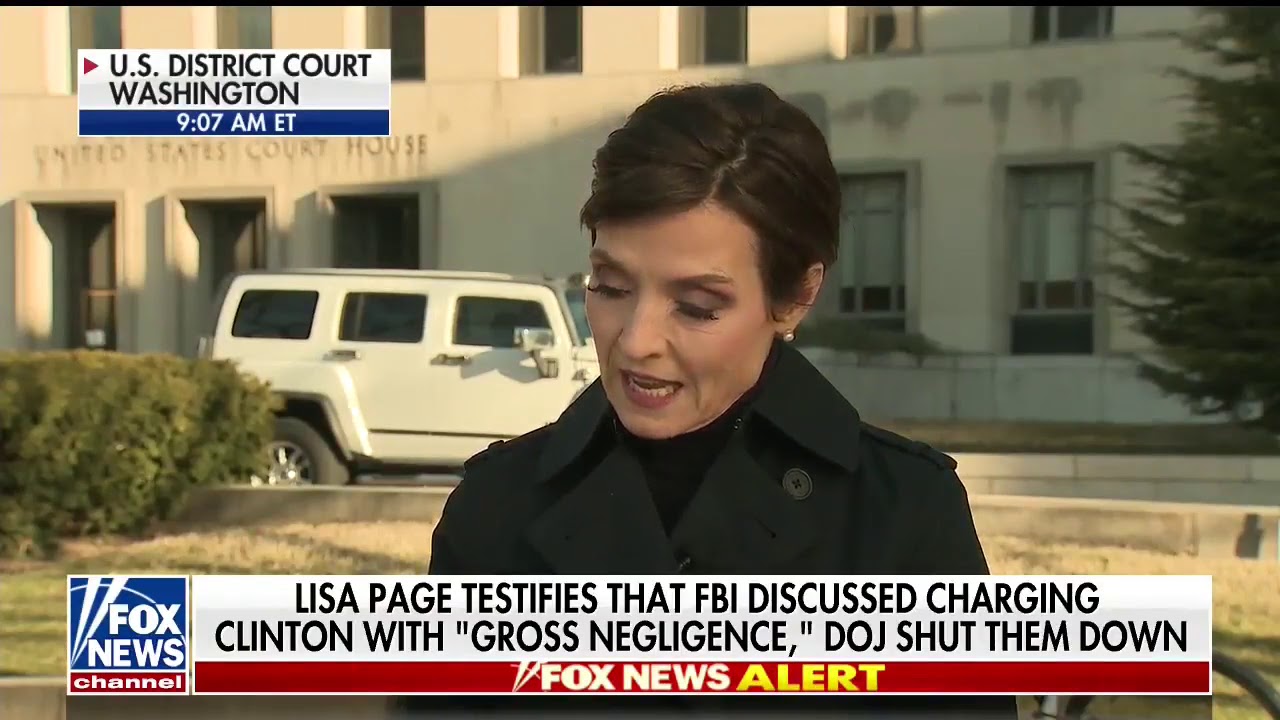 Page told Ratcliffe DOJ Said Not to Pursue Gross Negligence Against Clinton