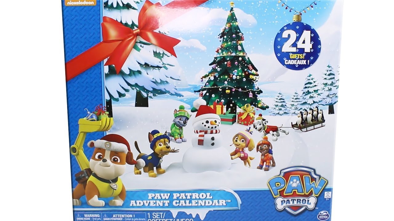 paw patrol advent calendar 2017