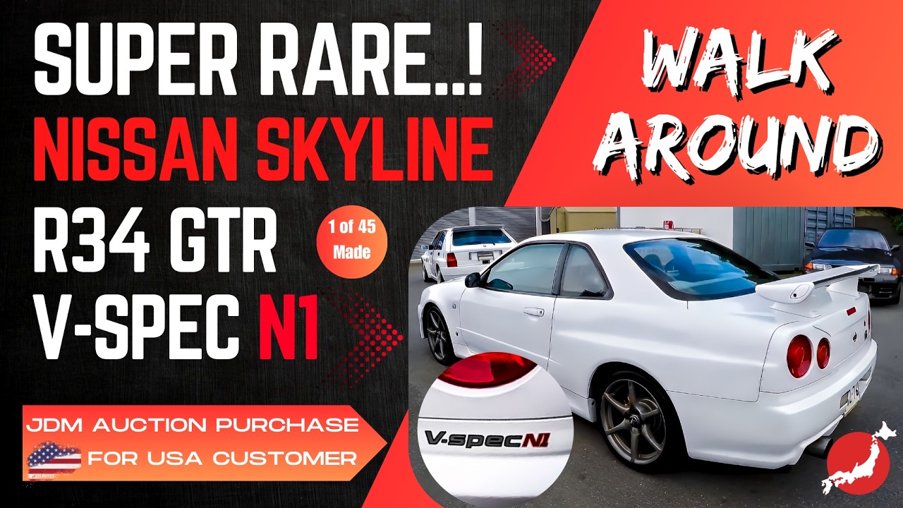 1999 Nissan Skyline R34 GTR V-Spec N1 BNR34 Walk Around - YouTube