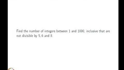 Mod-03 Lec-19 Inclusion exclusion principle - Part (2)