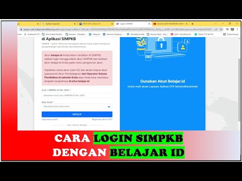 CARA LOGIN SIMPKB DENGAN BELAJAR ID | SOLUSI 