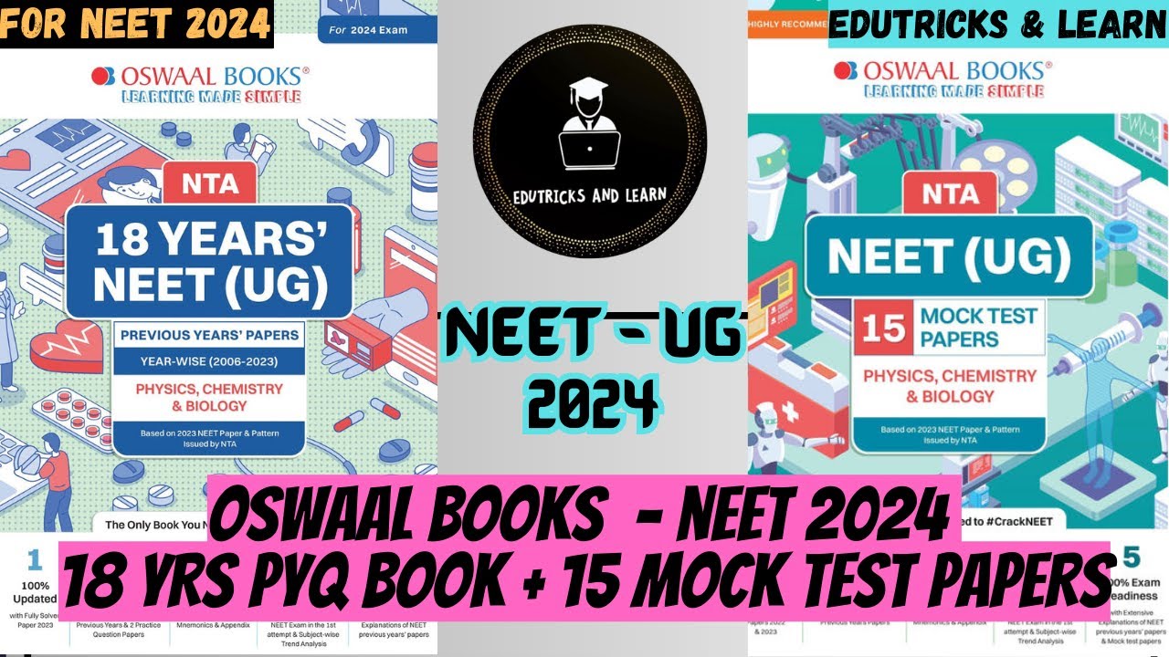 Oswaal books NEET 18 Yrs Solved papers+ 15 Mock Test Papers for Neet ...
