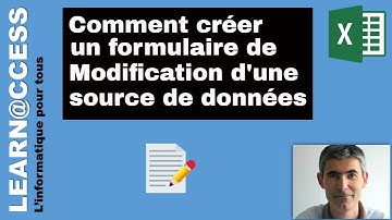 VBA - Comment créer un  Formulaire de Modification