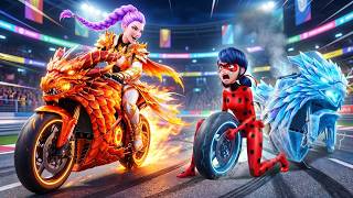 🏆🔥Golden Family VS LADYBUG: RUMI Get The Magic Motorcycle Racing Championship - KPOP Demon Hunters💪🏁 screenshot 4