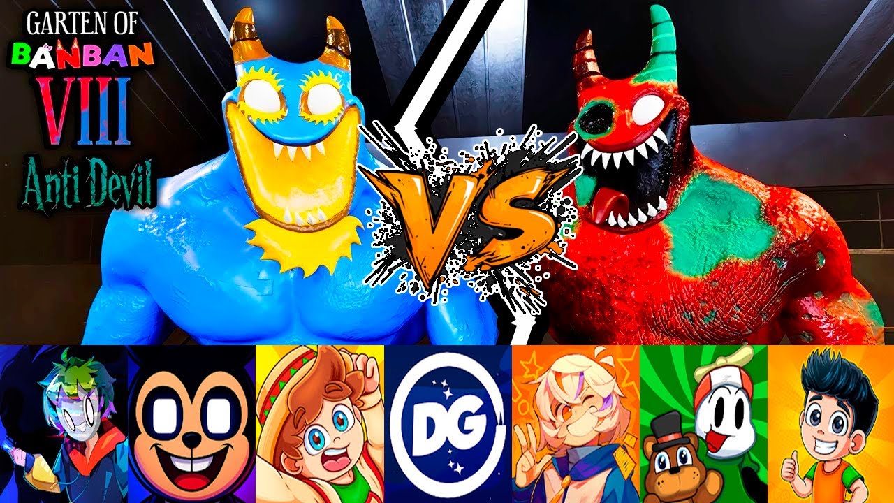 YOUTUBERS REACCIONAN A LA EPICA BATALLA FLUMBO VS BANBAN | FINAL DE SYRINGEON 😱 | GARTEN OF BANBAN 8