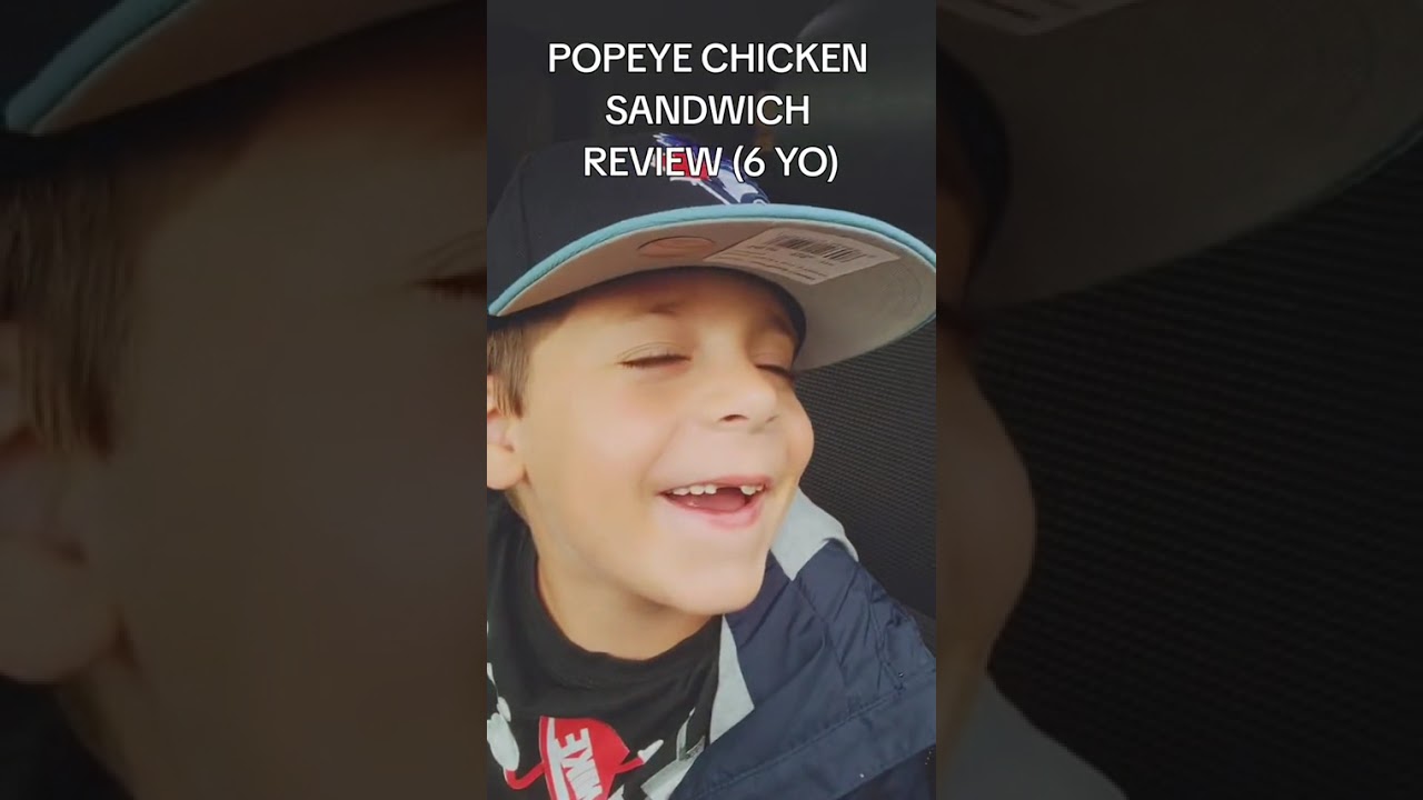 POPEYES SPICY  CHICKEN KIDS REVIEW 