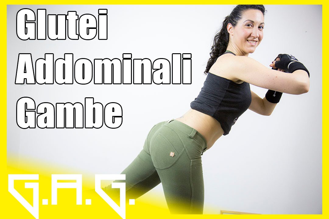 Esercizi per glutei addominali e gambe - Gag 01 - YouTube