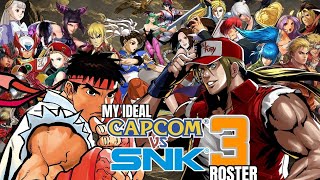 My Ideal Capcom vs SNK 3 Roster