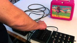 Famous Lofi Guitar Synth Amplifier in Barbie Jam Box Lunch Box - Synthrotek Kit Wealth