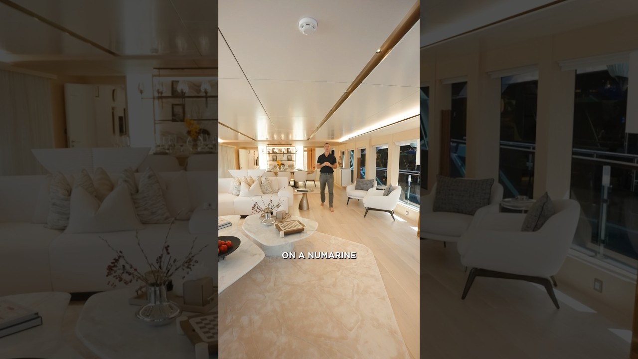 ⁣Inside the IMMACULATE Numarine 37XP Yacht w/ 7 Cabins 👀