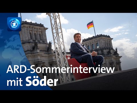 ARD-Sommerinterview mit Markus Söder, CSU
