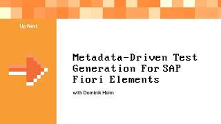 Metadata-Driven Test Generation for SAP Fiori Elements