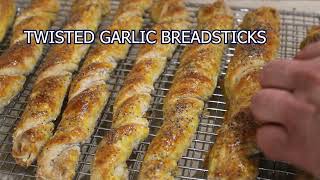 How To Make Twisted Garlic Bread Sticks With 340 Layers A Baking Tutorial
