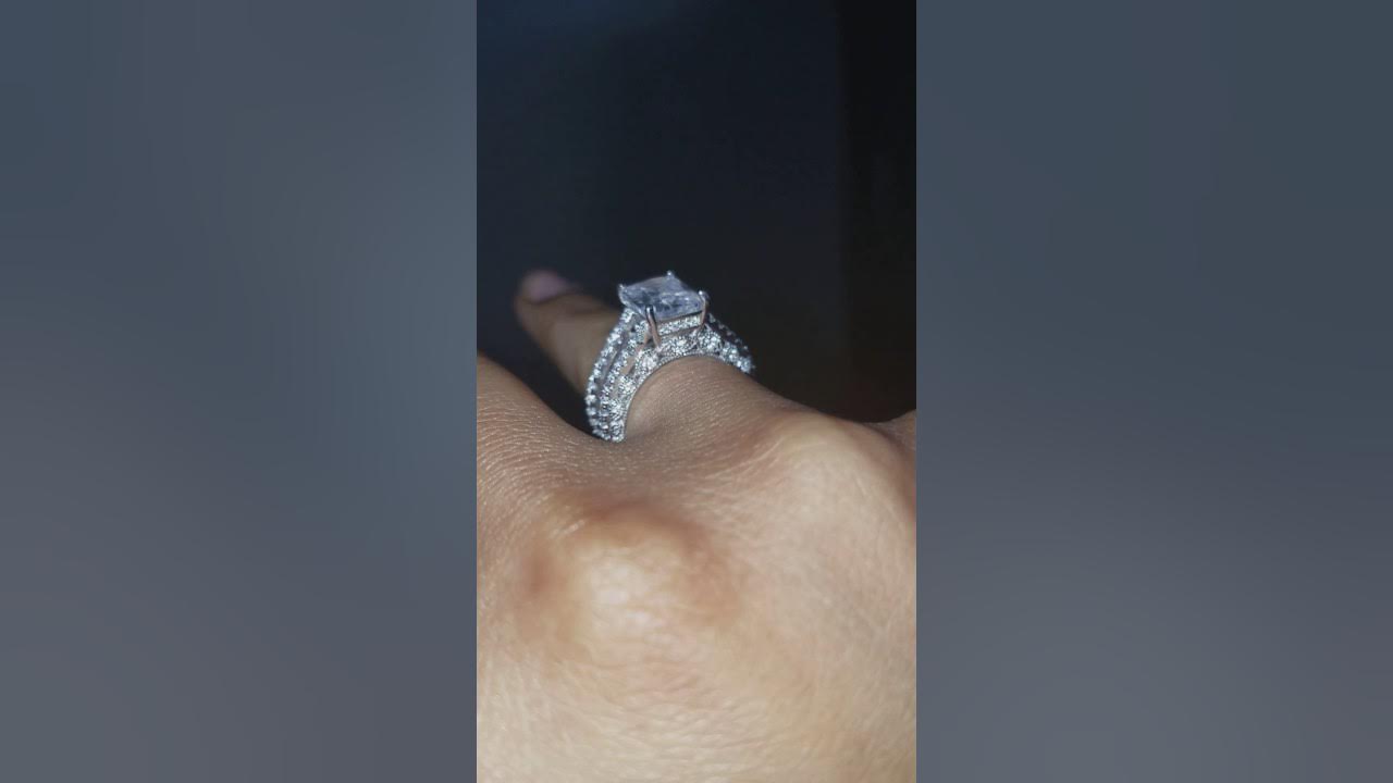 Joancee Ring Review Emerald Cut White Sapphire Sterling Silver Womens