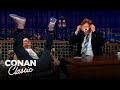 Johnny Knoxville Accidentally Brought A Fake Grenade To The Airport | Late Night with Conan O’Brien