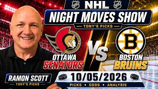 Senators vs. Bruins NHL Betting Odds & Picks, 10/5/26 | Night Moves Show