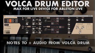 Volca Drum Editor Tutorial 4   Editing Sounds