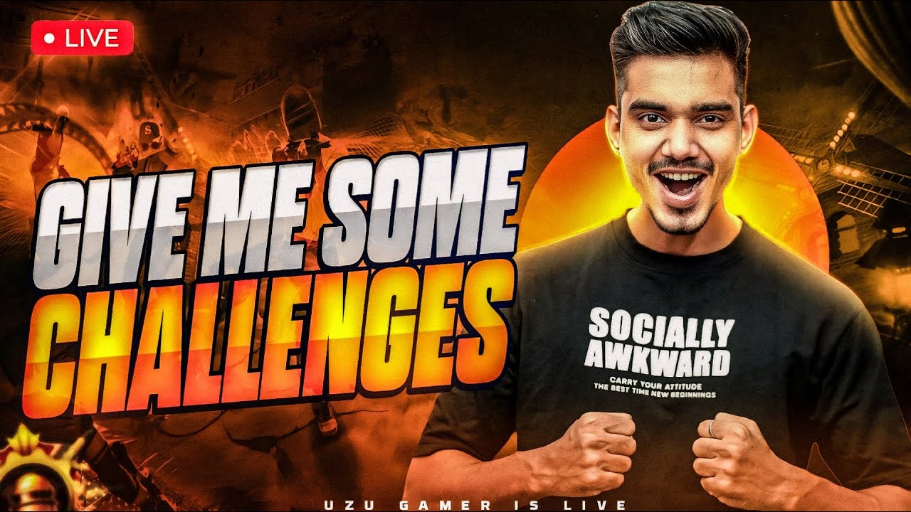 CHALLENGES AND SOLO 50 KILLS  | BGMI LIVE | UZU GAMER