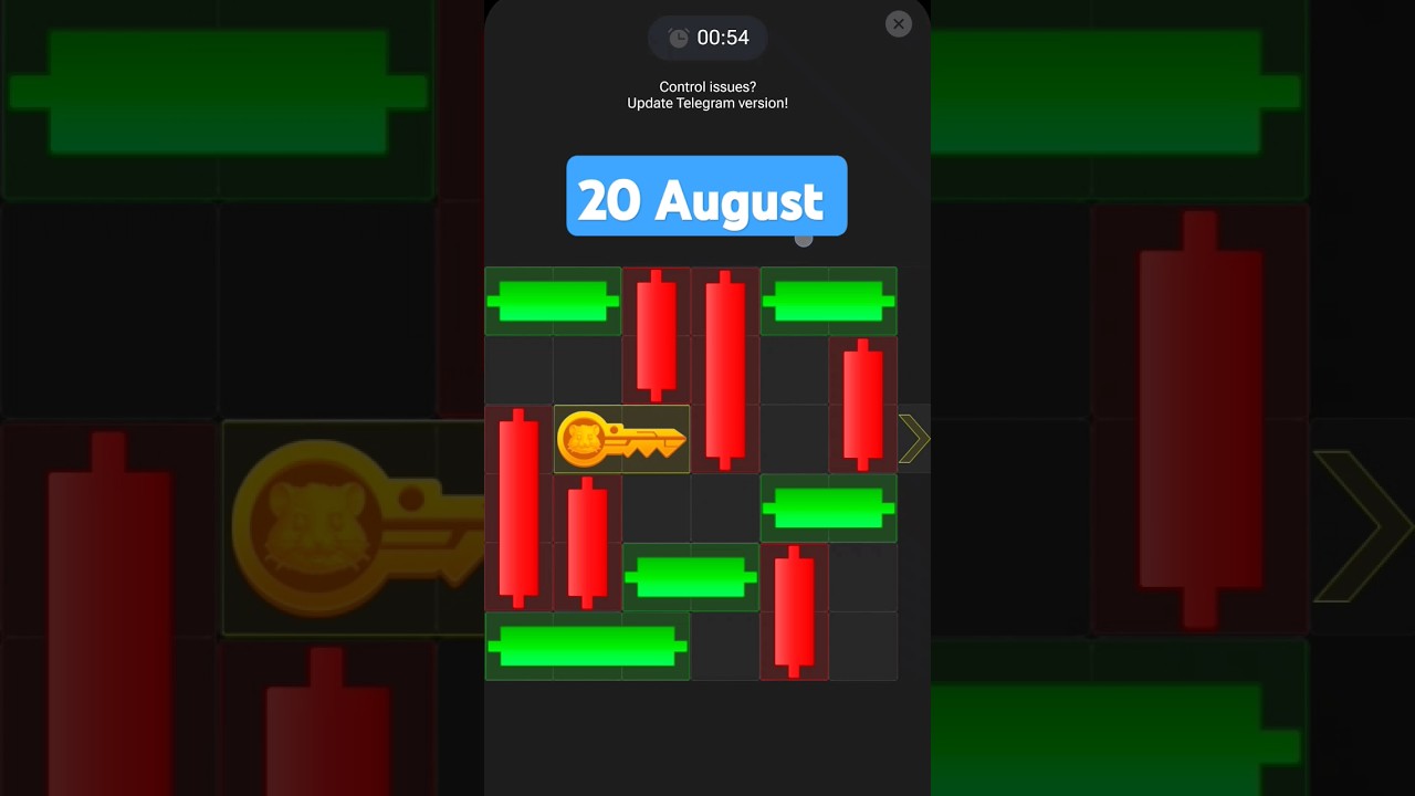 How to Solve Mini Game Puzzle in Hamster Kombat (100%)Solve 20 August mini game