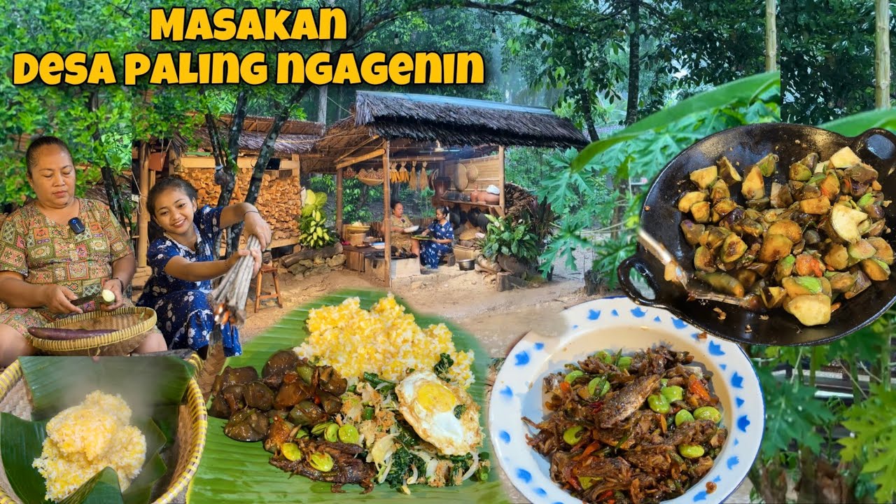 MASAKAN YANG SANGAT DI RINDUKAN || NASI JAGUNG URAP IKAN ASIN SAMBAL TERONG