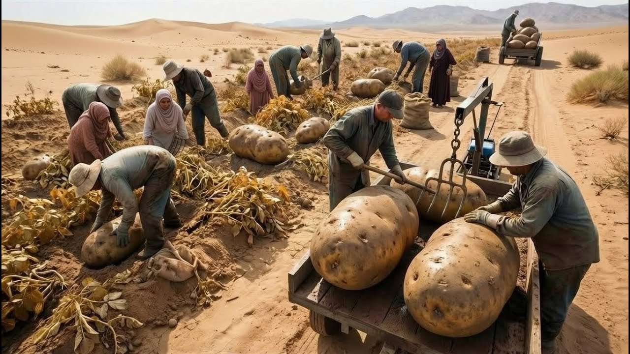 Insaid the Patato farm They Tried Growing Potatoes In The Desert in Dubai