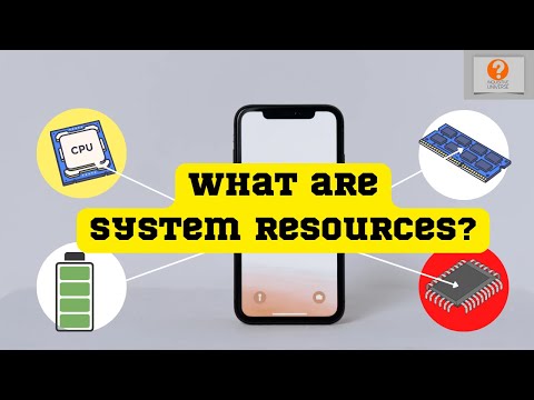 What are system resources on smartphones?