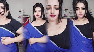 Neina-N Dance In Blue Saree Viral Bigo Live Performance 2026