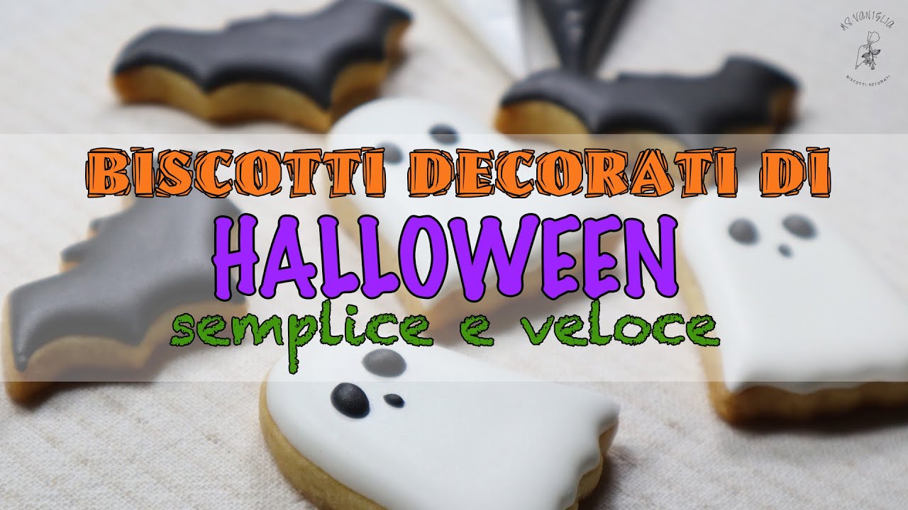 Biscotto Fantasmino Per Halloween / Decorazione Semplice Con Ghiaccia