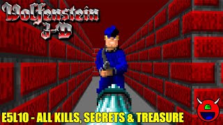 Wolfenstein 3D (ECWolf) - E5L10 - 100% No Commentary