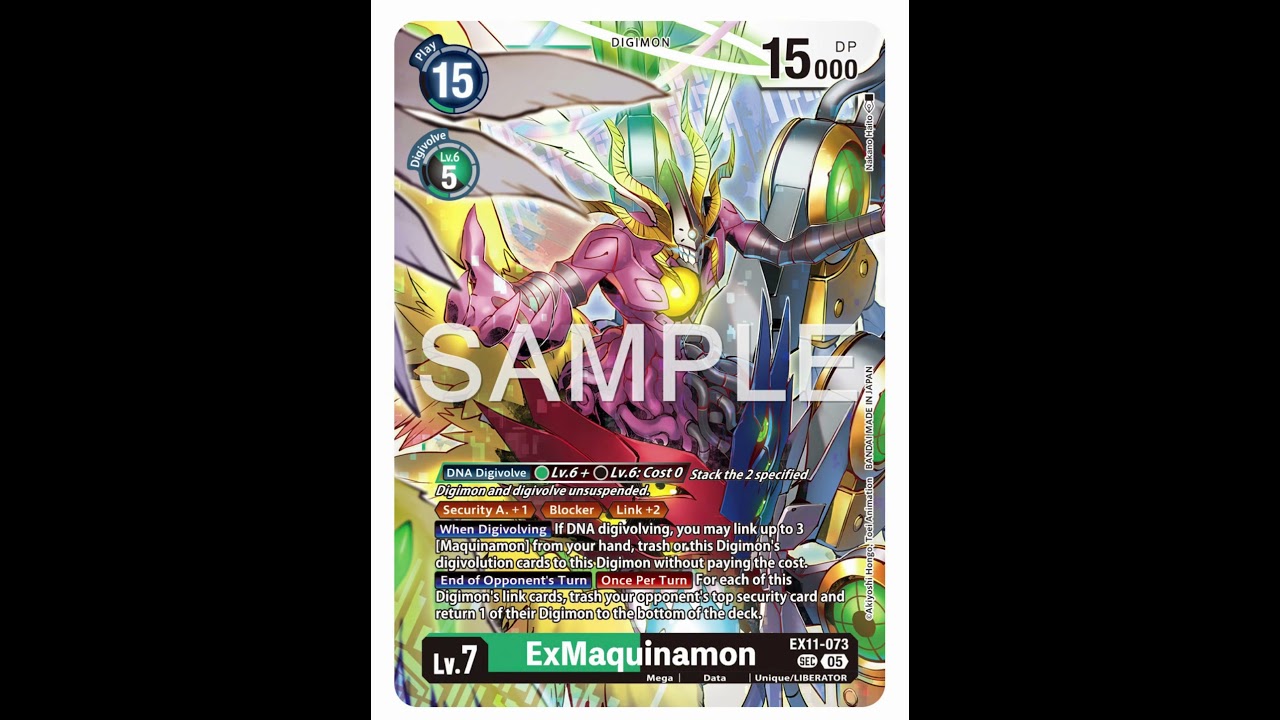 Finally the big payoff of the Maquinamon line ExMaquinamon is revealed