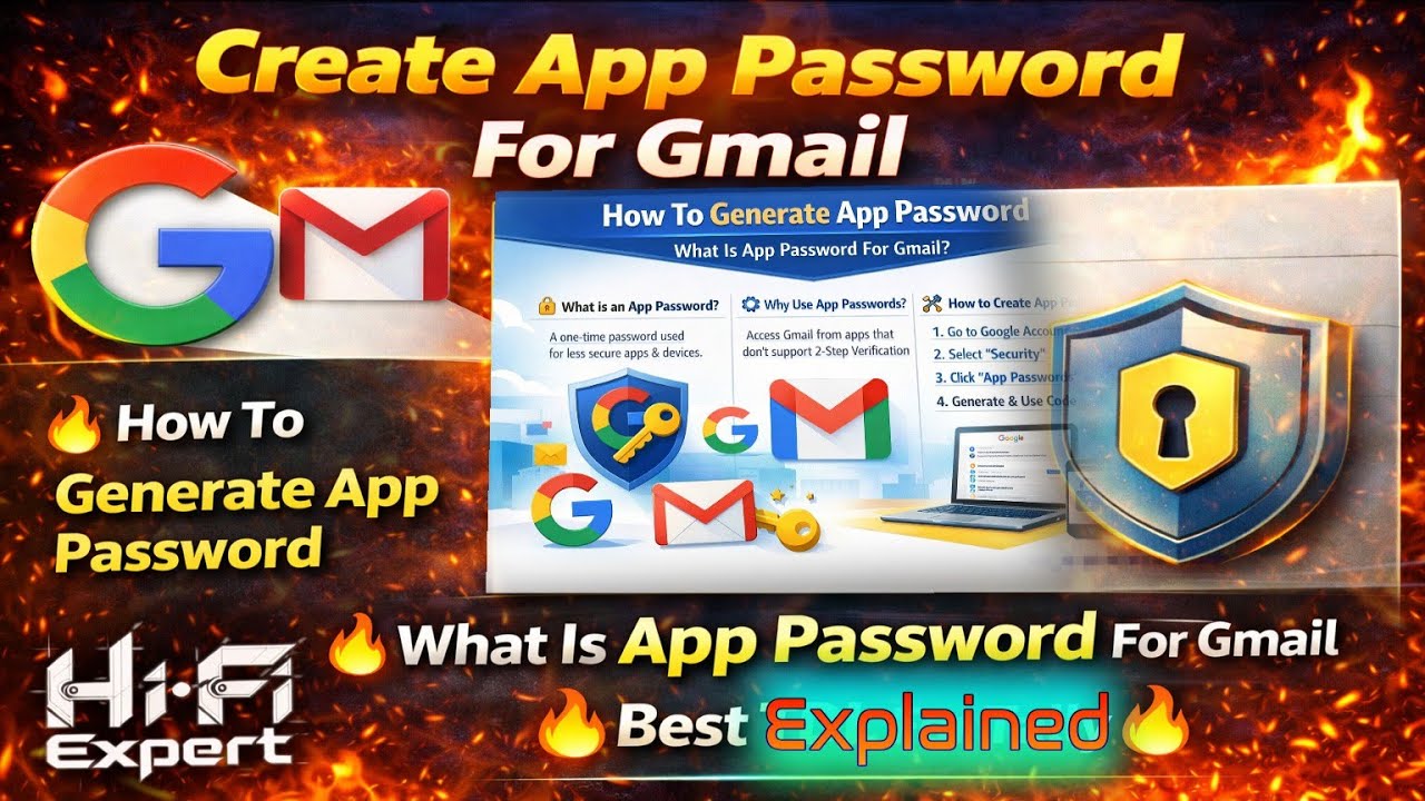 Create App Password For Gmail 🔥🔥 How To Generate App Password 🔥🔥 What ...