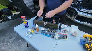 What I have in my RV Toolkit #rv #camping #camper