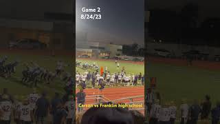 Carson defense goes right through punt team #football #highschoolsports #running