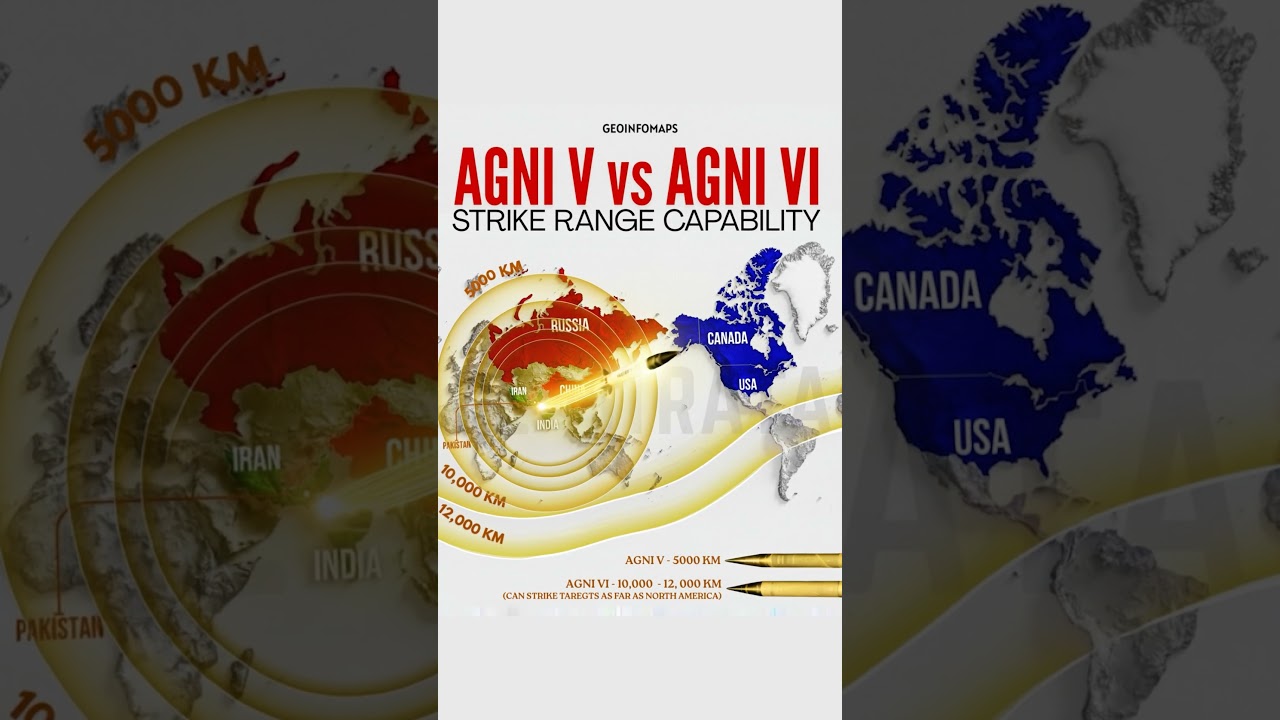 INDIA'S DEADLIEST MISSILE | AGNI V vs AGNI VI #defence #modi #india #trending