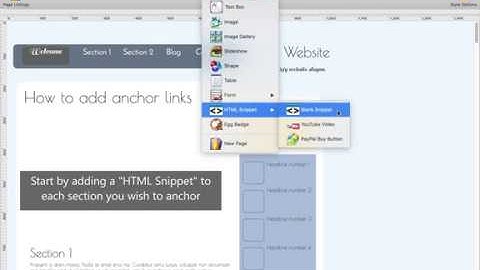 Add anchor links | HTML Egg 2 For Mac Tutorial
