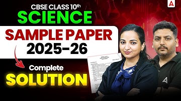 CBSE Sample Paper 2026 | Class 10 Science Sample Paper Solution 25-26 | Raghvendra Sir & Vibhuti Mam