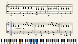 Million Reasons - Lady Gaga - Country Music - Solo Piano Music Sheet